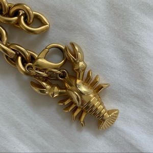 Chunky bracelet with lobster charm